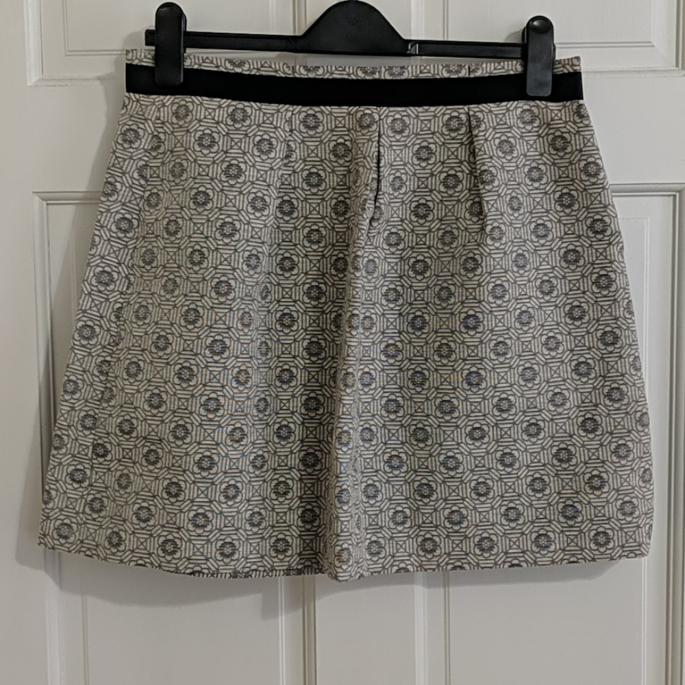 Mason Jules Geometric Mini Skirt
